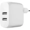 Image de Belkin Boost Charge Chargeur secteur 2 ports USB-A 24 W (Blanc)