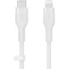 Image de Belkin Câble Silicone USB-C Lightning 2 m - Blanc