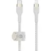 Image de Belkin Câble tressé USB-C Lightning 1M Blanc