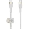 Image de Belkin Boost Charge Pro Flex Câble silicone tressé USB-C vers USB-C (blanc) - 1 m