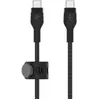 Image de Belkin Boost Charge Pro Flex Câble silicone tressé USB-C vers USB-C (Noir) - 2 m