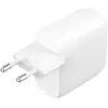 Image de Belkin Chargeur secteur 2 ports USB-C 60 W (2 x 30 W) - Blanc