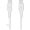 Image de Belkin Boost Charge Flex 2x Câbles silicone USB-C vers USB-C (Noir/Blanc) - 1 m