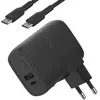 Image de Belkin Chargeur secteur BoostCharge 25W avec powerbank 5K intégrée (Noir)