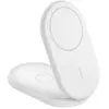 Image de Belkin BoostCharge Socle de Recharge Aimanté et Pliable Qi2 15W (Blanc) + Chargeur secteur