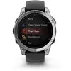 Image de Montre connectée Garmin fenix E AMOLED 47mm Acier Silver avec bracelet Graphite