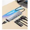 Image de Manhattan 153959 station d'accueil 6-en-1 USB-C avec HDMI 4K, 3 ports USB-A et Ethernet