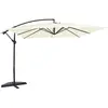 Image de Parasol ecru déporté carré 3 x 3 m SOLENZARA