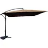 Image de Parasol marron déporté carré 3 x 3 m SOLENZARA