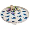 Image de 3 sprouts Tapis de jeu baleine - Bleu
