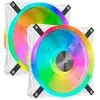 Image de Corsair QL140 Double Pack - Blanc - RGB - 14 cm