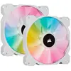 Image de Corsair Deux ventilateurs PWM 140mm iCUE SP140 RGB ELITE Performance - Blanc avec Lighting Node Core