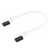 Image de Corsair iCue Link Slim 90° connectors Cable 135 mm (x 2) - Blanc