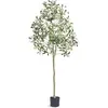 Image de VEVOR Arbre Artificiel Olivier Plante Artificielle Réaliste Haute 600x1550 mm