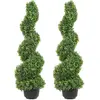 Image de VEVOR SM-M-090 - Vert - 91 cm - Lot de 2 - Pot inclus - 10 feuilles remplaçables - PE, Fer - Intérieur.