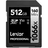 Image de LEXAR Carte SD Pro 1066X 512Go 160Mo/s