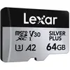 Image de Carte micro sdxc LEXAR MICROSDXC SILVER + 64 G V 30