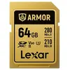 Image de LEXAR Carte SDXC Pro Gold Series ARMOR UHS-II 64Go V60 IP68 Stainless Steel R280/W210