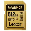 Image de LEXAR Carte SDXC Pro Gold Series ARMOR UHS-II 512Go V60 IP68 Stainless Steel R280/W210