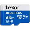 Image de LEXAR Carte microSDXC Blue Plus UHS-I 64Go V10 100MB/s avec adaptateur carte SD