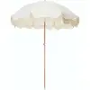 Image de Parasol rond en tissu blanc antique The Premium - Business & Pleasure