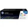 Image de CF373AM - Lot de 3 cartouches authentiques de toner cyan / magenta / jaune HP LaserJet 125A