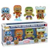 Image de Funko figurines Marvel Gingerbread 4pk