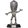 Image de Funko Figurine POP Star Wars Mandalorian Deluxe IG-12 avec Grogu