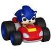 Image de Funko figurine Sonic The Hedgehog en voiture - Bleu et rouge