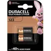 Image de Duracell High Power Lithium (2 pcs, CR123A, 1400 mAh), Batteries + piles