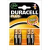 Image de Duracell 4 piles LR03 AAA MN2400 Plus