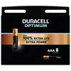 Image de Duracell Optimum AAA set de 8 (8 pcs, AAA), Batteries + piles