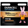 Image de Duracell Optimum (12 pcs, AAA), Batteries + piles