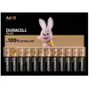 Image de Pack de 12 Piles alcalines Duracell Plus type LR6 AA