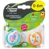 Image de Tommee Tippee, Tétine, Sucettes en silicone FUN STYLE, 0-6 mois, 2 pcs, 43335703 (2x, 0 - 6 Mois)