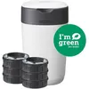 Image de Tommee tippee starter pack twist & click blanc bac + 6 recharges ffp