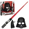 Image de pack côté obscur dark vador, sabre laser rouge, masque dark vador et figurine de 15 cm, accessoire, des 4 ans, star wars
