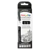 Image de Pentel Feutre technique permanent Pointliner, set de 5, noir