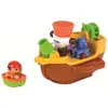 Image de Tomy eau pulvérisée jouets de bain bateau pirate 28 cm marron