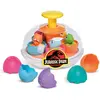 Image de Tomy, Tapis d'éveil + arche d'activité, Toupie aux oeufs Dino
