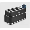Image de Morphy Richards 245744, 4 slice(s), Black, Buttons, Level, 1750 W, Grille-pain, Noir