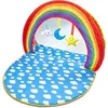 Image de Worlds Apart Piscine a boules 2 en 1 Rainbow 100x76x30 cm Multicolore
