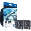 Image de Brother, Cartouche d'impression, LC985BKBP - Pack de 2 - noir - Original (CF)