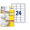 Image de Avery QuickPEEL L7159 - Adhésif permanent - blanc - 63.5 x 33.9 mm 240 étiquette(s) (10 feuille(s) x 24 étiquettes adresses