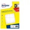 Image de Avery - Papier - adhésif permanent - blanc - 38.5 x 65 mm 160 étiquette(s) (16 feuille(s) x 10) étiquettes