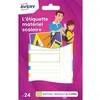 Image de àtiquette Plastifiée Matériel Scolaire - Multicolore - à25mm