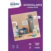 Image de Pack de 8 feuilles autocollantes recyclées A4 Avery Dennison Kraft pour imprimantes jet d'encre ou laser