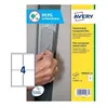 Image de Avery AM004A4 étiquette auto-collante Rectangle Amovible Transparent 40 pièce(s)