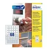 Image de Avery AM00SA4 étiquette auto-collante Carré Permanent Transparent 680 pièce(s)