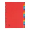 Image de Jeu de 20 intercalaires alphabétiques carte lustrée couleur A4 - - Multicolore - Exacompta